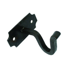 beeswax black curtain pole bracket