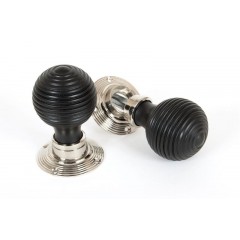 Ebony Beehive Mortice or Rim Door Knobs