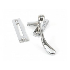 Peardrop Casement Fastener in Polished Chrome