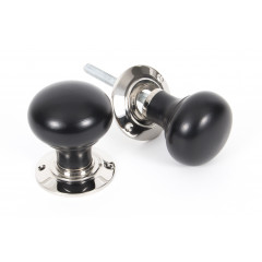 Ebony Bun Mortice or Rim Door Knobs