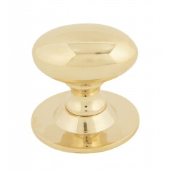 Oval Cupboard Knob Polished Brass