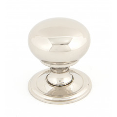 Mushroom Cupboard Knob Polished Nickel