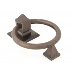 Aged Bronze Ring Door Knocker