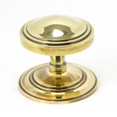 From The Anvil Deco Centre Door Knobs Aged Brass