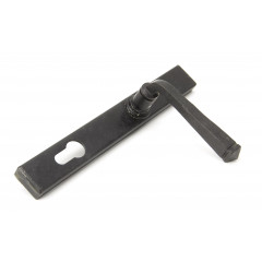 Anvil Avon Euro Lever Handles On Multipoint Backplate In Beeswax Black