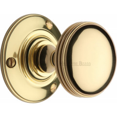 Richmond Period Door Knobs in Polished Brass