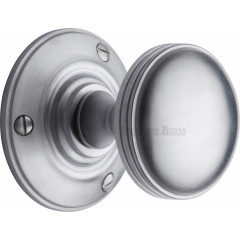 Richmond Period Door Knobs in Satin Chrome