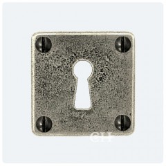 Finesse Design Square Pewter Keyhole Escutcheons