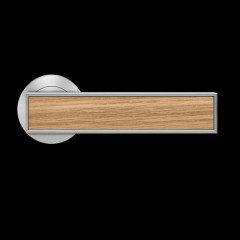 Karcher Torino Satin Nickel Lever Handles With Various Inlays 