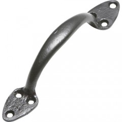 Kirkpatrick Smooth Door Pull Handle in Black Argent Or Pewter