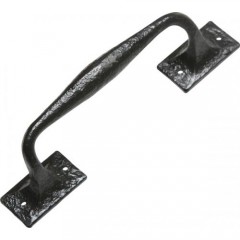 Black antique door pull handle