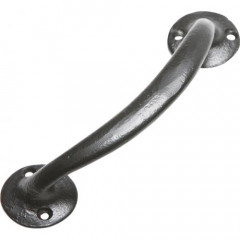 Kirkpatrick Curved Door Pull Handle in Black Argent Or Pewter