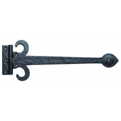 black antique fleur de lys t hinge