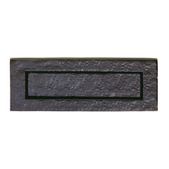 black antique letter plate