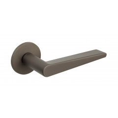 Torrao Lever Handles On Rose in Titanium Bronze