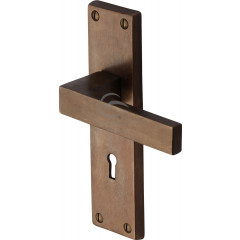 Bronze Lever Handles On Backplate