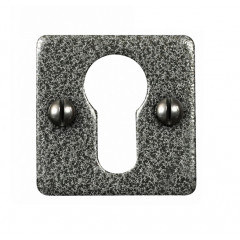 Stonebridge Hand Forged Steel Square Euro Escutcheons