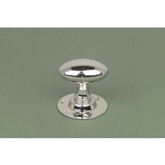 Nickel Oval Mortice Door Knobs