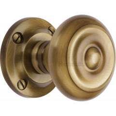 Aylesbury Period Door Knobs in Antique Brass