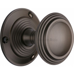 Goodrich Period Door Knobs in Matt Bronze