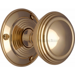 Goodrich Period Door Knobs in Polished Brass