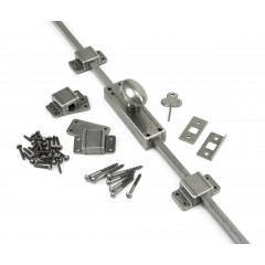 Locking Espagnolette Bolt In Pewter