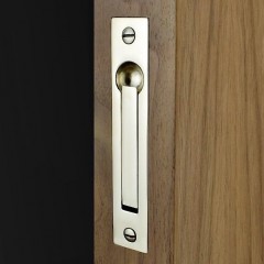 Lot 2 National Hardware N115-907 V143 Edge Pull in Brass Pocket Door Vintage 