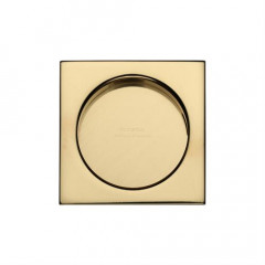 Square Pocket or Sliding door Flush Pulls Polished Brass