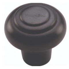 Ringed Cabinet Knobs Matt Black