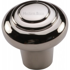 Ringed Cabinet Knobs Polished Nickel
