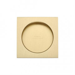 Square Pocket or Sliding door Flush Pulls Satin Brass