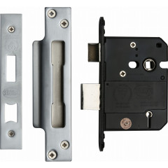 York Satin Nickel 5 Lever Sashlocks