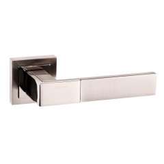 dual finish nickel lever door handles