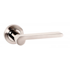 dual finish nickel lever door handles