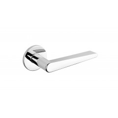 Torrao Lever Handles On Rose in Polished Chrome