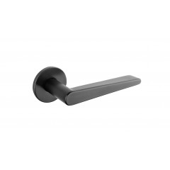 Torrao Lever Handles On Rose in Matt Black