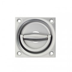 silver flush ring door handles