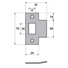 Custom Extended Latch Strike Plates