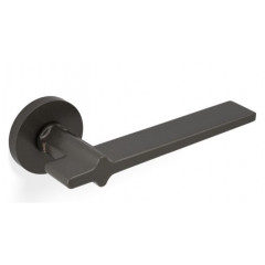 Valli H378 Lever Handles on Round Rose in Anthracite
