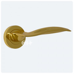 uovo lever handle in brass