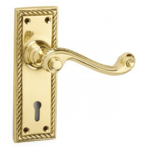Croft 1723 Lever Door Handles in Brass Bronze Chrome Nickel