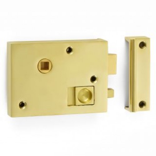 Croft 1871 Brass or Bronze Chrome or Nickel Privacy Rim Latch with Snib ...