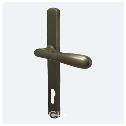 Croft Elegance Multipoint 92mm Espagnolette Door Lever Handles Brass