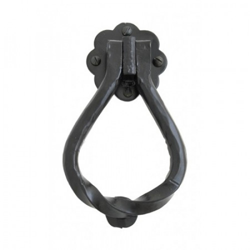 From The Anvil 33246 Pear Shaped Door Knocker in Traditional Black from