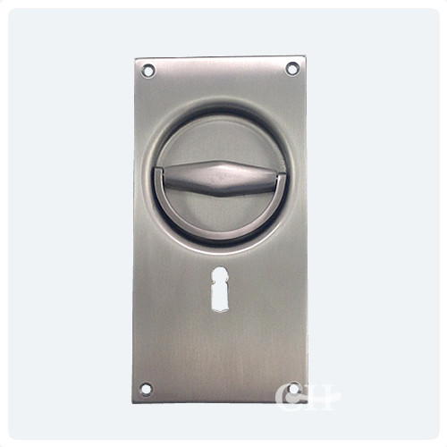 5004 Flush Ring Door Handles in Stainless Steel Aluminium or Silver