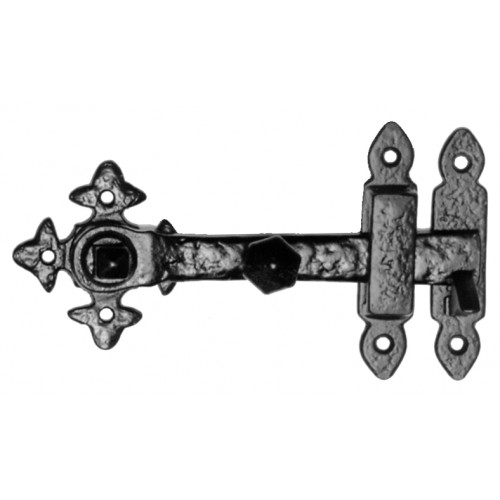 Kirkpatrick Surface Latch Bar in Black Argent Or Pewter Finish from