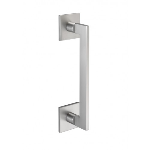 Aldaba Innova Square Blade Door Pull Handles. Satin Nickel. Door