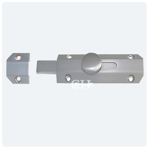 Sleek Chamfered Satin Chrome Surface Door Bolt from Cheshire Hardware
