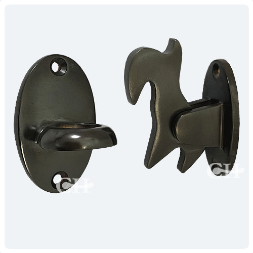 British Handmade Door Holders in Brass Bronze Chrome or Nickel Door