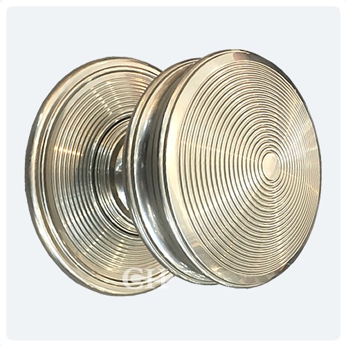 British Handmade Large Reeded Centre Door Knobs Door Handles